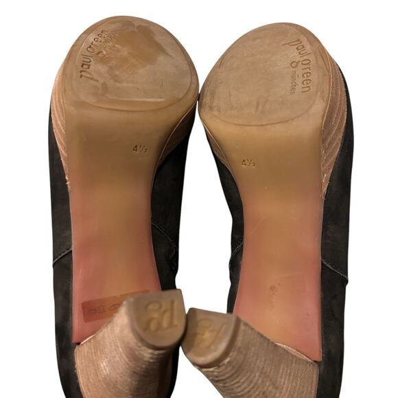 PAUL GREEN Munchen Black Suede Tasha Sandal, Size 4.5, NWB - Picture 9 of 15